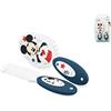 Lulabi Disney Mickey Icon Set Spazzola e Pettine, Polipropilene