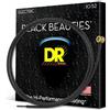 DR Strings BLACK BEAUTIES™ - Corde per chitarra elettrica, colore nero, da medio a pesante, 10-52
