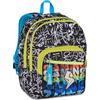 SJ GANG STYLE JAM GANG Zaino Doppio Scomparto Sj Ever, Nero, Tasca Porta Borraccia, Maxi Capienza, Schienale Preformato, Zaino Scuola Elementare, Bambino