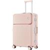 GOOPEEG Valige Resistente Telaio In Alluminio Per Bagagli Rigidi Carry On Luggage Security Suitcase Luggage(Pink)
