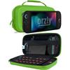 Orzly Custodia per Nintendo Switch 2, custodia protettiva da viaggio con pad per lo schermo, schede di gioco e slot MicroSD con tasche per gli accessori della console