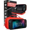 Orzly Custodia per Nintendo Switch 2, custodia protettiva da viaggio con pad per lo schermo, schede di gioco e slot MicroSD con tasche per gli accessori della console