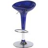 Sgabello da Bar in Abs Blu Ed Acciaio Tosini Hc 148B