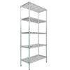 Scaffale in Acciaio Cromato 5 Ripiani 60x35x180 cm Fadi