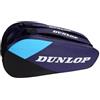 Dunlop Sports Dunlop FX Club 10 Racket Bag - Sacca da tennis per fino a 10 racchette, viola/nero/ciano