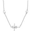 Sofia Milani - Collana da Donna in Argento 925 - con Pietra Zircone - Ciondolo a Croce Infinito - N0828