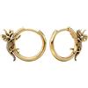PUNKYOUTH Orecchini a cerchio con dinosauro gotico da 18 g, in argento 925, con T-Rex e triceratopo, scheletro di drago, fossile Huggie, punk grunge, accessorio regalo per Halloween, regalo per donne