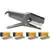 Bostitch Stanley Bostitch B8 Heavy Duty pinzatrice (grigio) con 4 scatole da 1/10,2 cm punti metallici