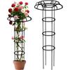 Generic Traliccio da giardino, a forma di ombrello per tutte le stagioni, supporto per piante in vaso, traliccio da giardino, per fagioli, pomodori, viti, fiori, clematide, davanzale, cortile, balcone