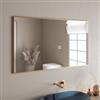 DEGHI Specchio bagno 70x120 cm reversibile con cornice oro spazzolato - Talas