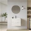 DEGHI Mobile bagno sospeso con cassetti 70 cm bianco opaco cannettato con lavabo - Mida