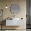 DEGHI Mobile bagno portalavabo 120 cm bianco opaco con cassetto e specchio - Dunkel