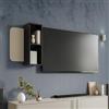 DEGHI Pannello porta tv 160x64h cm cashmere con mensola nera - Ellery