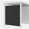 DEGHI Pannello in acciaio antracite 163x185 cm per chiusura laterale casetta ricovero attrezzi - Kaela