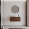 DEGHI Mobile bagno sospeso 90 cm rovere deciso cannettato con top - Deck