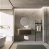 DEGHI Mobile bagno sospeso 100 cm con cassetto frassino reale e lavabo - Roxas