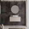 DEGHI Mobile bagno sospeso 90 cm cashmere cannettato con top - Deck