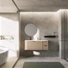 DEGHI Mobile bagno sospeso 120 cm con 3 cassetti frassino harper e lavabo - Roxas