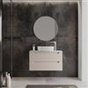 DEGHI Mobile bagno sospeso 90 cm cashmere cannettato con cassetti e top - Deck