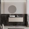 DEGHI Mobile bagno portalavabo sx 120 cm cashmere con top antracite - Deck