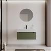 DEGHI Mobile bagno sospeso 90 cm verde nordico con top lavabo - Deck