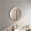 DEGHI Specchio bagno 60 cm con cornice bianco opaco in alluminio - Talas