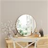 DEGHI Specchio da interno rotondo 60 cm con cornice in alluminio bronzo spazzolato - Talas