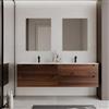 DEGHI Mobile bagno sospeso 180 cm rovere deciso con 4 cassetti e lavabo - Deck
