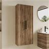DEGHI Colonna bagno sospesa 50 x 20 x 120 h cm doppia anta rovere america - Mida