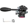 ULANZI U-190 - Testa fluida video per treppiede, testa panoramica a sfera panoramica con piastra Arca Swiss a sgancio rapido, attrezzatura per riprese video per fotocamera compatta carico fino a 3 kg