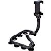 DigiPower Octopus EU-DP-SCH-BK - Supporto flessibile per smartphone con ventose, 51 cm, universale, con presa ottimale su superfici lisce, colore: Nero