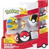 Pokémon PKW4168 - Set di cinture Panflam Clip 'N' Go, statuetta Panflam Battle con palla, iperball e cintura, set ufficiale