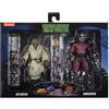 NECA - Tartarughe Ninja Adolescenti Mutanti (Film 1990) - Figura d'azione a Scala da 7 - Confezione da 2 Splinter e Shredder