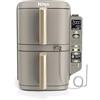 Ninja Double Stack XL Friggitrice ad aria con sonda di cottura digitale, verticale, doppio scomparto, 4 livelli, 2 scomparti, 2 griglie, 9,5 L, 6 programmi, 8 porzioni, oro chiaro SL451EUSD