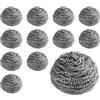 New Star Foodservice 54460 extra large in acciaio INOX spugne Scrubbers 50 g, set di 12