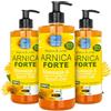 bleu & marine Bretania Arnica Gel FORTE & Concentrato 90% di Estratto di Arnica BIO da Agricoltura Biologica. Gel Massaggi Muscolari e Articolari. Idratante per la Pelle - Formato ECONOMICO - 3 x 200 ml
