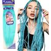 Ser Mulher Extension capelli Treccine Pre-Stretched 100% Kanekalon Afrelle 160g - IDEALI per Box Braids e Treccine Africane, Morbidi, Leggeri, Facili da Intrecciare, 115 cm NEW ULTRA BRAID (Baby Blu)