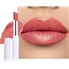 Erinde Rossetto lucido, con leggera lucentezza, nutre le labbra, idratante e di lunga durata, colore intenso, con vitamina E e olio d'oliva, formula vegana, #14