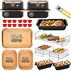Puosike Airfryer - Accessorio per friggitrice ad aria calda Ninja Foodi FlexDrawer Dual Zone AF500EU 10,4 l, griglia #304 in acciaio inox, carta da forno, teglia da forno, accessorio per friggitrice ad aria