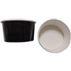 ITALIANCUP PZ 100 COPPETTE CC 80 NERE BLACK PER GELATO IN CARTONE BICCHIERI DI CARTA PER GELATERIA
