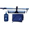 Ha-Ra Set di pulizia per finestre, standard 38 cm, panno in microfibra martello, 50 x 67 cm, asta telescopica regolabile (0,66-1,00 m), cura completa 500 ml, accessori per la pulizia delle finestre