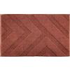 Saniplast Avenue tappeto multiuso con decoro geometrico in rilievo, misura 55x90 cm - colore terracotta