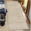 BORKOY Tappeto Multiuso 2.5 metri per Cucina e Corridoio Beige Astratto - Antiscivolo Lavabile con Base in Gomma, Design Moderno per Entrata, Lavanderia, Soggiorno e Zone Trafficate‌，40x250cm