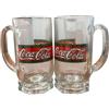 Generico Boccale in Vetro Stile Cola Originale | Design Iconico Vintage | Ideale per Bibite, Collezione e Regalo | 2 Pezzi