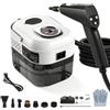 Teodute 2500W Pulitore a Vapore Portatile, con 13 Accessori, 1,7L Grande Serbatoio Steam Cleaner, per Cucina Bagno Patio Piastrelle Fughe Pavimenti (Nero)