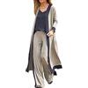 each women Completo Donna Tre Pezzi Top + Pantaloni + Pigiama Cardigan Lungo