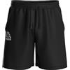 Kappa - Pantaloncini Sportivi, Uomo, Nero, Cotone, Sportivo. Logo Tape Gerri, Taglia: M