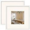 walther design Peppers BP020VD - Cornice portafoto in legno, 20 x 20 cm, confezione da 2, bianco polare