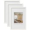 walther design Peppers BP430V3 - Cornice portafoto in legno, 24 x 30 cm, confezione da 3, bianco polare