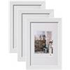 walther design Grado HI520W3 - Cornice portafoto in legno, 15 x 20 cm, bianco, confezione da 3, bianco